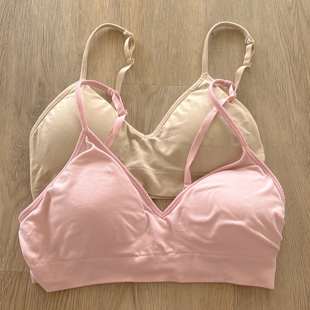 triangle bralettes set of 2